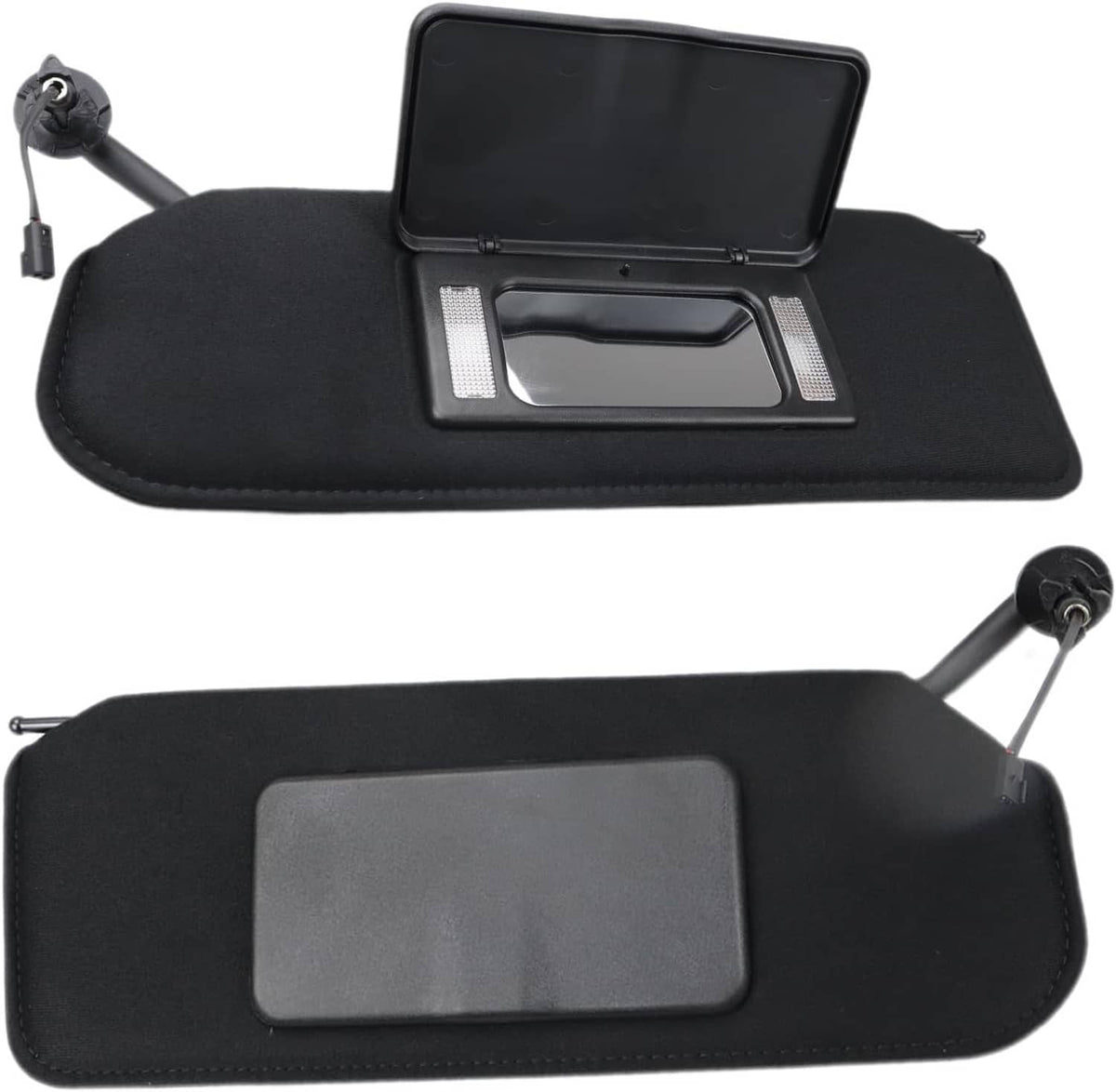 Solidspare Pair Updated Sun Visors Sun Shades W/Bright LED Light For 1997-2004 Corvette C5