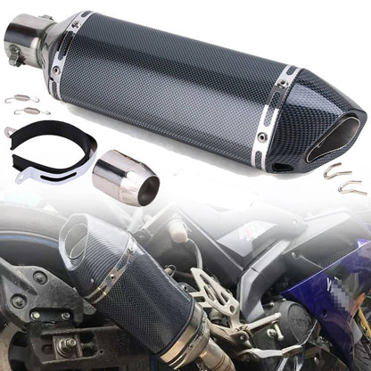 Solidspare 38mm-51mm Motorcycle Universal ATV Exhaust Muffler Tail Pipe &DB Killer Silencer