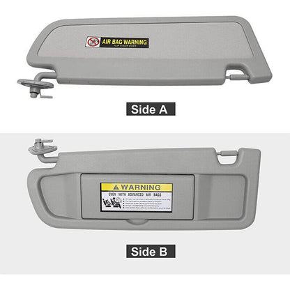 Solidspare Left Driver Side Sun Visor for Honda Civic 2006-2011 Light Gray 83280-SNA-A01ZC