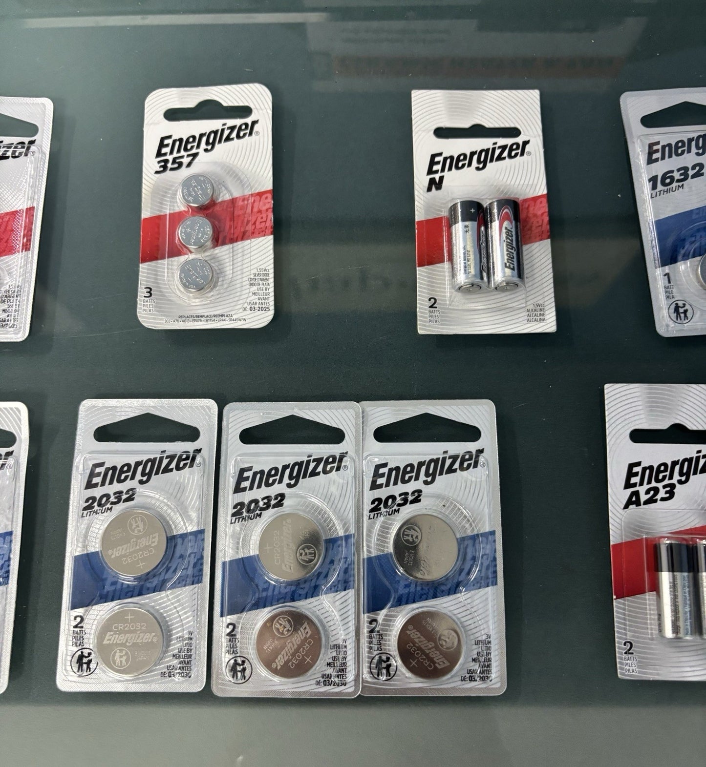 Energizer Battery Lot - 377, 357, N, 1632, A23, 2032, 1216, 2025, 2450, 2016