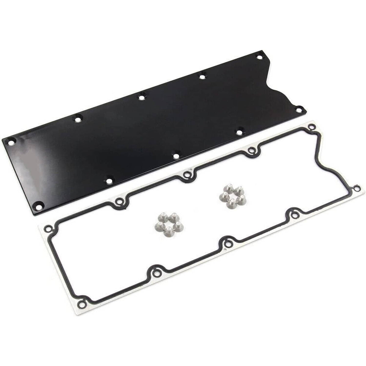 Solidspare Billet Knock Sensor Delete LS6 LSX & GASKET Plate For LS Gen 3 VALLEY PAN Cover