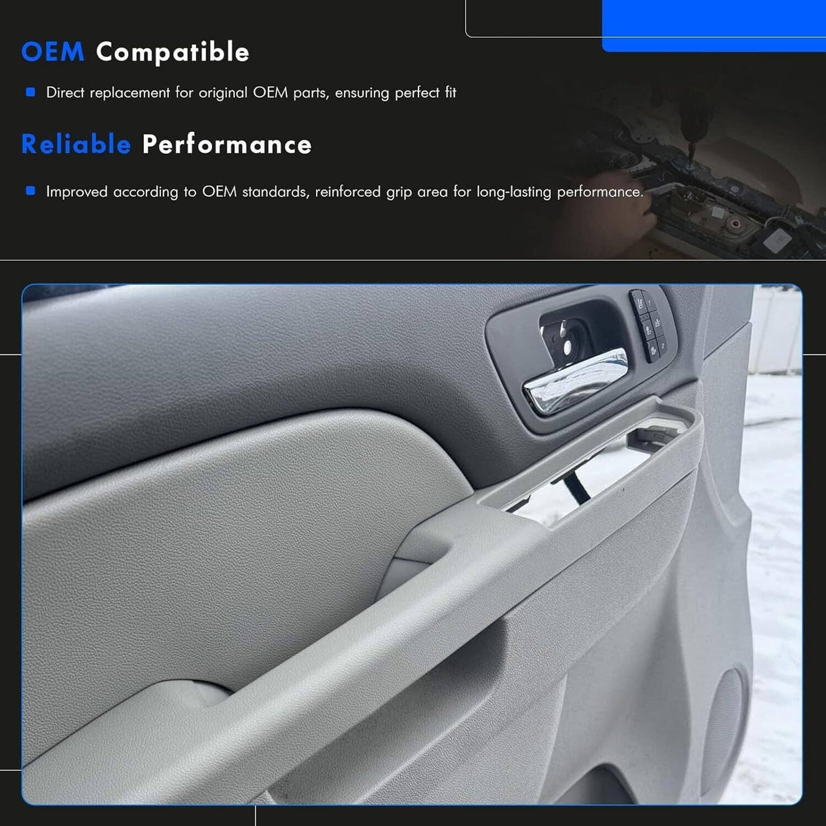 Solidspare Front Driver Side Door Armrest Repair For 2010-2014 Chevy GMC Tahoe Silverado