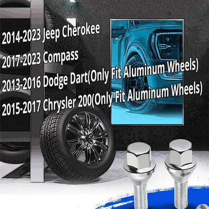 Solidspare 20PCS 12x1.25 Wheel Lug Nuts For Jeep Cherokee Compass Dodge Dart Chrysler 200