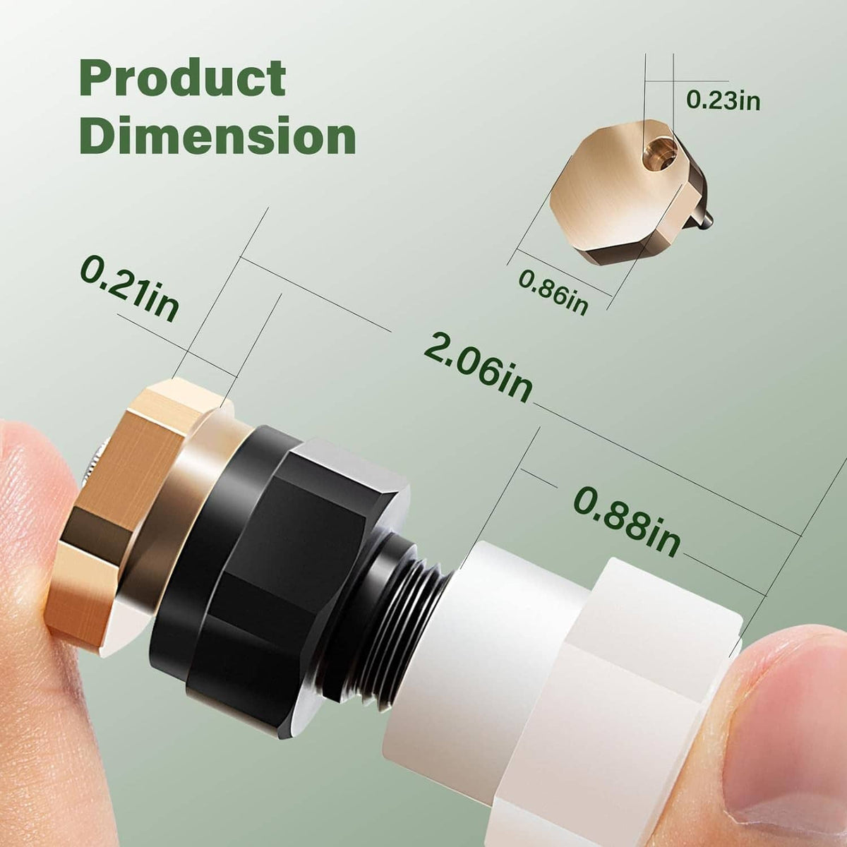 Solid Spare Full Pattern 16ft Broadcast Spray Boomless Nozzle BN2BP125FWX-CS for 2GPM Pump