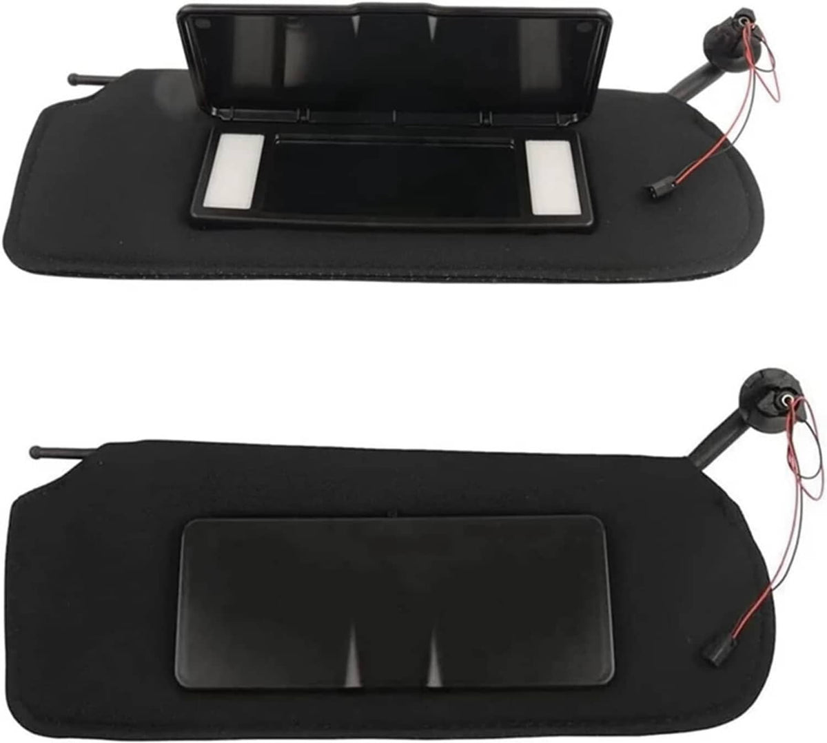 Solidspare New Updated Sun Visors Sun Shades W/Bright LED Light Set For 1997-04 Corvette C5