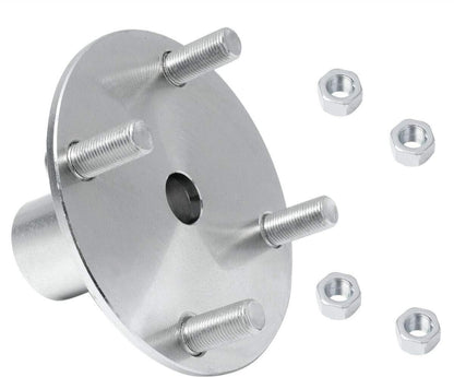 (4) 4" x 4" Axle Hub 1" to 3/4" Step-Down for 1005 Rims 8"x7", 18" x 8.50-8 Kart