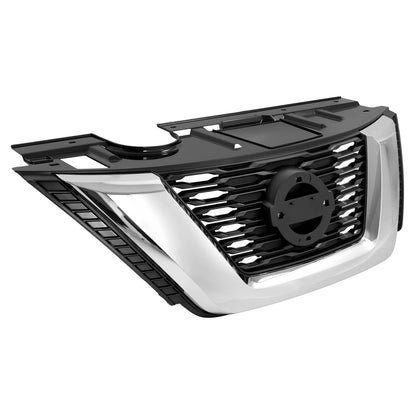 Solid Spare Front Chrome Bumper Grille Upper Grill For Nissan Rogue 2017 18 2020 #NI1200281