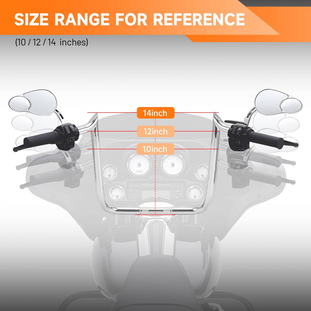 Solidspare 14" Pre-Wired Meathook Bar Handlebar For 14-23 Harley Street Glide Special FLHXS