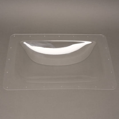 Solidspare For RV Camper Truck Skylight Cover Outer Dome Bubble Top Roof 18" x 26" Clear