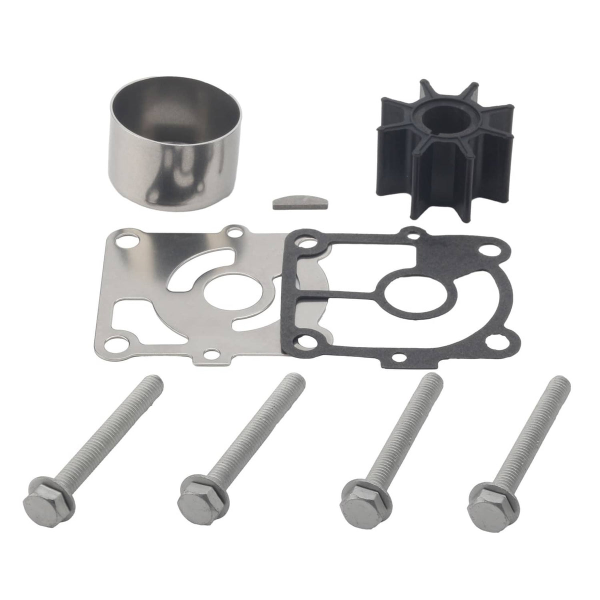 Solid Spare Water Pump Impeller Kit for Mercury Outboard 9.9 10 15 20 HP 4 Str 98-8M0135821