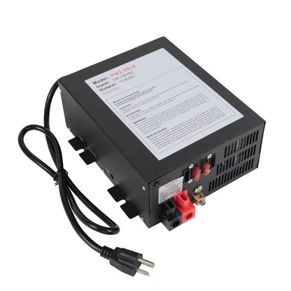 Solidspare PM3-55LK RV Power Converter 110V to 12V DC Charger with 55 Amp for Reliable RV