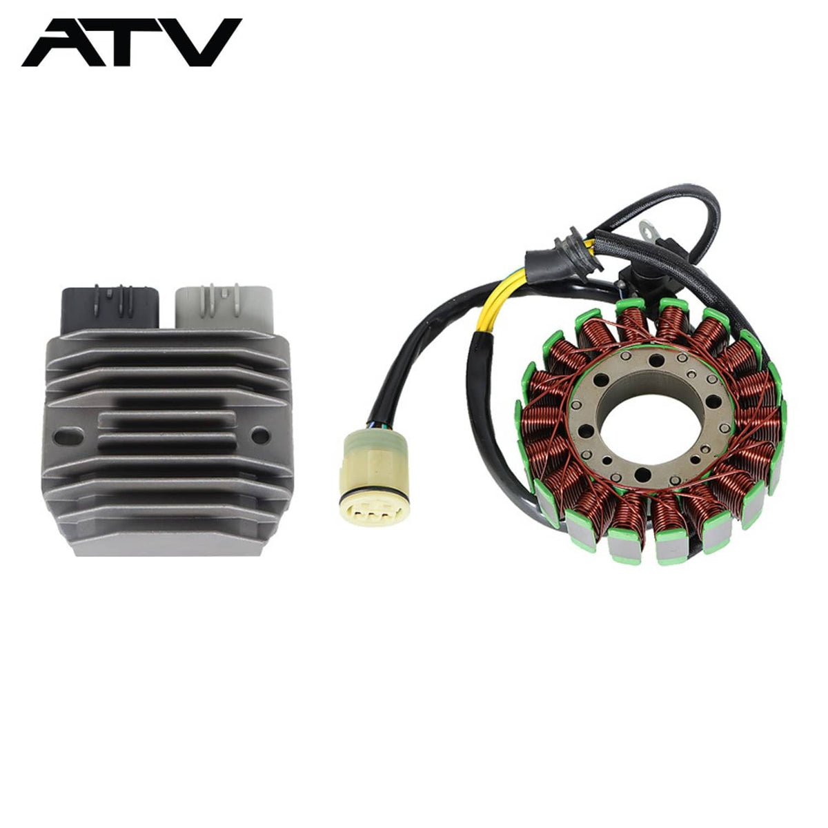 Solidspare Stator + Regulator Rectifier For Honda Rancher 420 TRX420 FE/FM/TE/TM 2007-2013