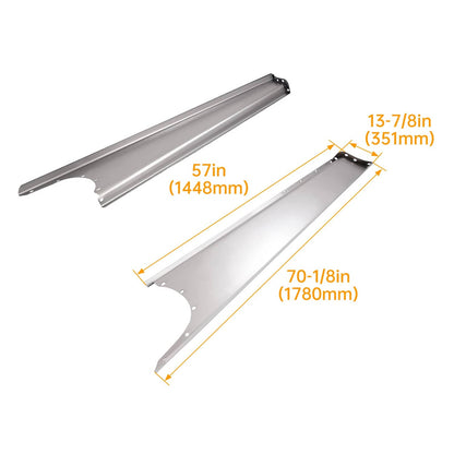 Solid Spare For Chevy/GMC Pickup Truck & Panel Truck 1942-1946 Steel Running Board Pair