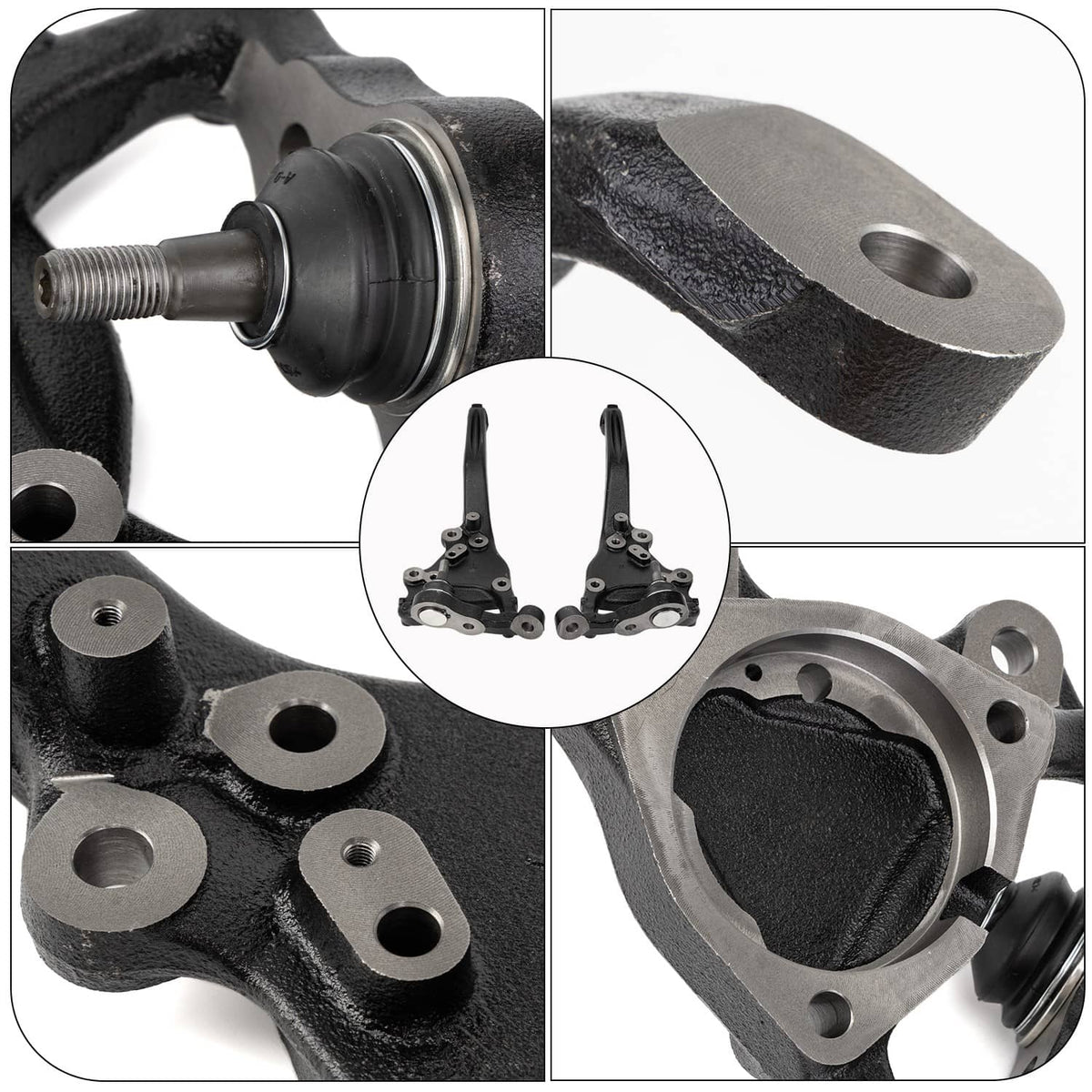 Solidspare Front Steering Knuckle Assembly For 2012-2021 Chrysler 300 05168420AF 05168421AF