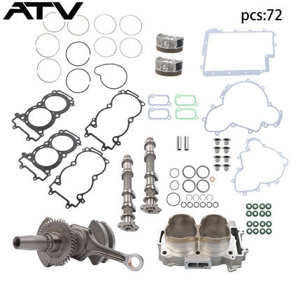 Solidspare Crankshaft Camshaft Cylinder Kit 3022278 For Polaris RZR 900 XP 2013-2014 93mm
