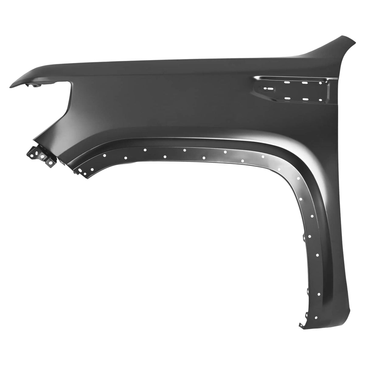 Solid Spare For GMC Sierra 1500 2019-23 Electrophoresis Black Front Fender Left Driver Side