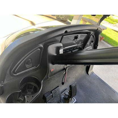 Solidspare Golf Cart Dash Carbon Fiber Look Locking Door For Club Car Precedent 2008.5-Up