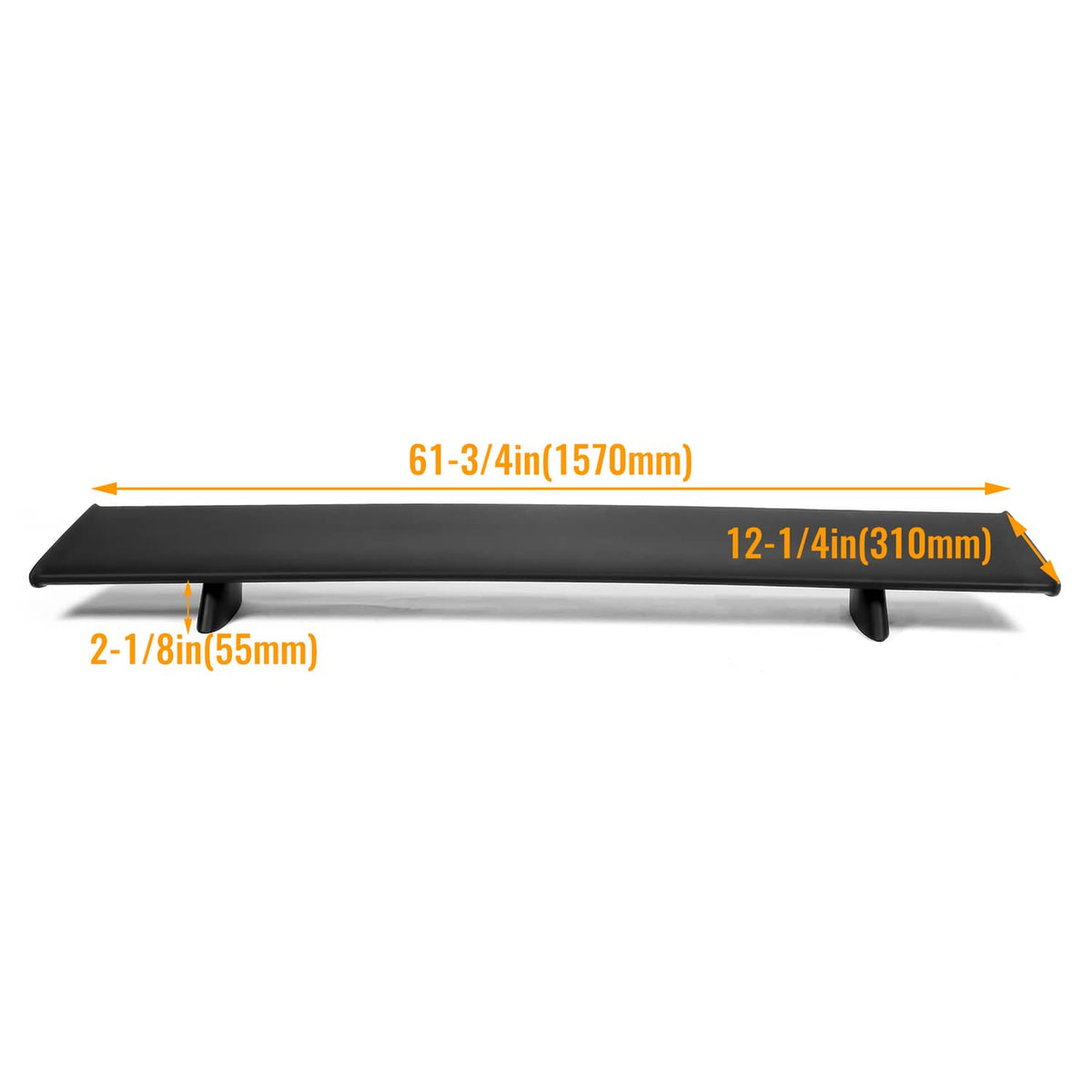 Solid Spare Rear Trunk Lid Spoiler Wing For 1970-1972 Pontiac GTO Factory Style