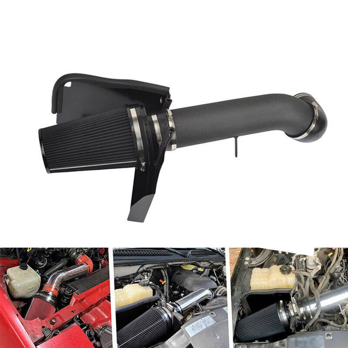 Solidspare 4 Inch Cold Air Intake Kit with Filter for 1999-2006 GMC Chevy V8 4.8L 5.3L 6.0L