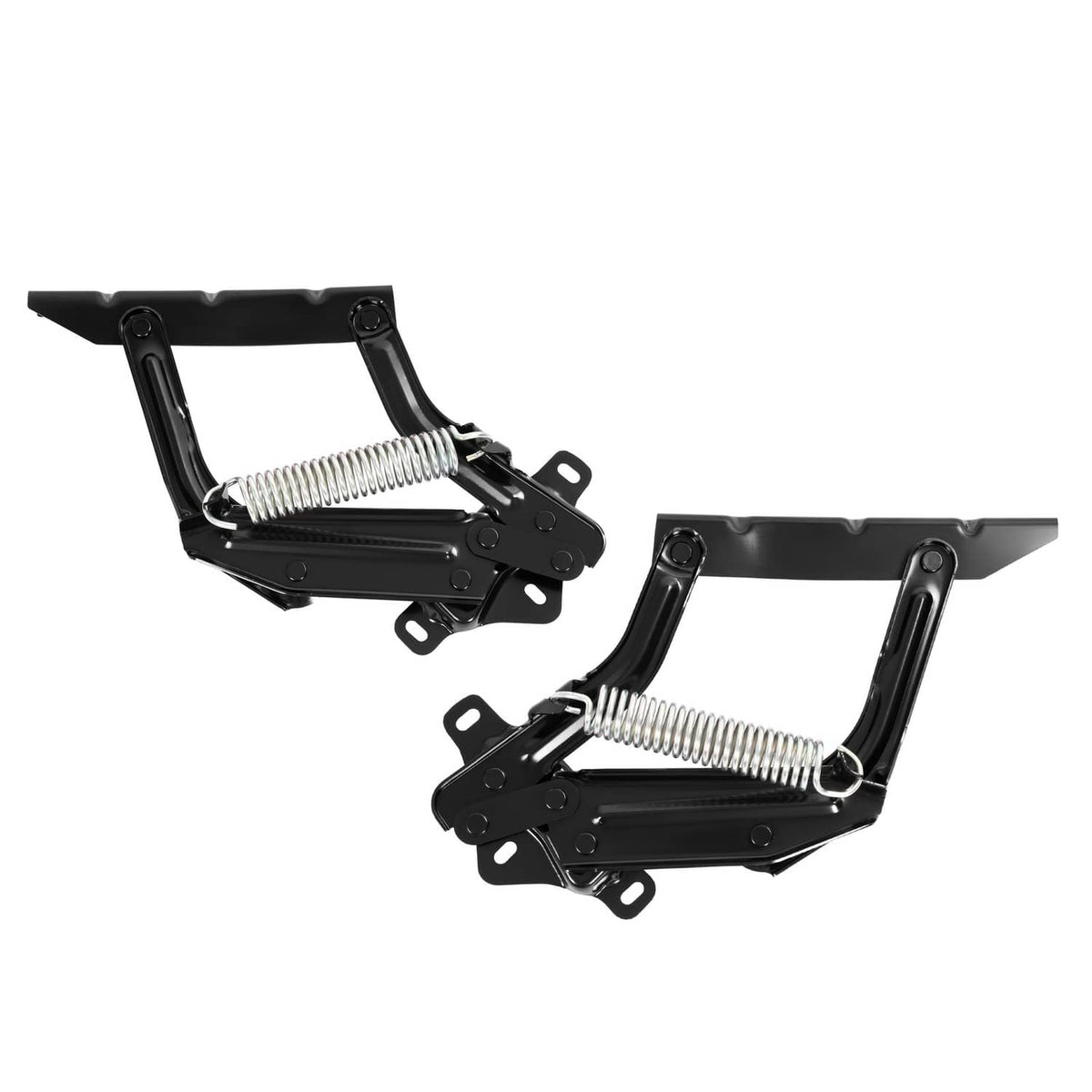 Solid Spare Hood Hinges Pair LH+RH For 1973-1979 Ford F100 F150 F250 F350 Bronco w/ Spring