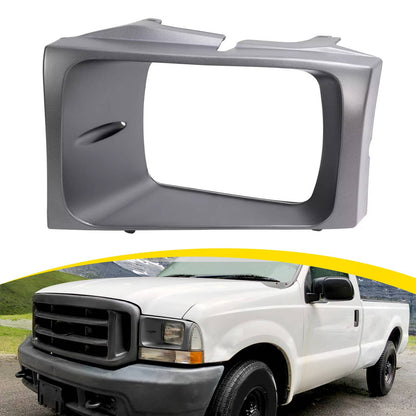Solid Spare Left Headlight Cover Door Set Bezel For Ford Super Duty F250 F350 F450 1999-2004