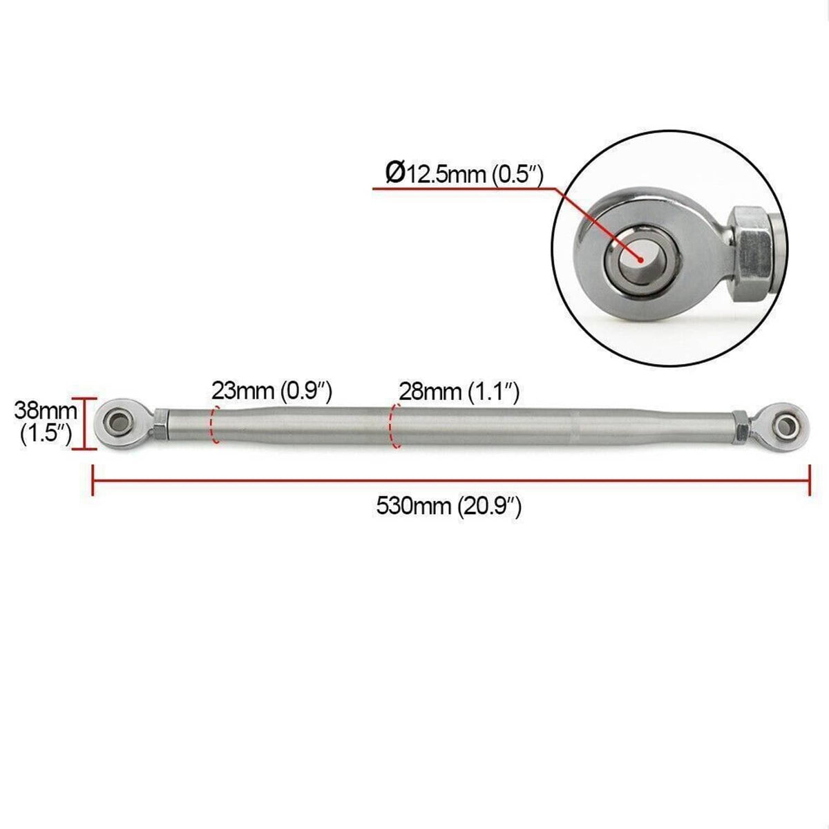 Solidspare Front Traction Control Tie Bar Kit Fit for Honda Civic 92-95 Acura Integra 94-01