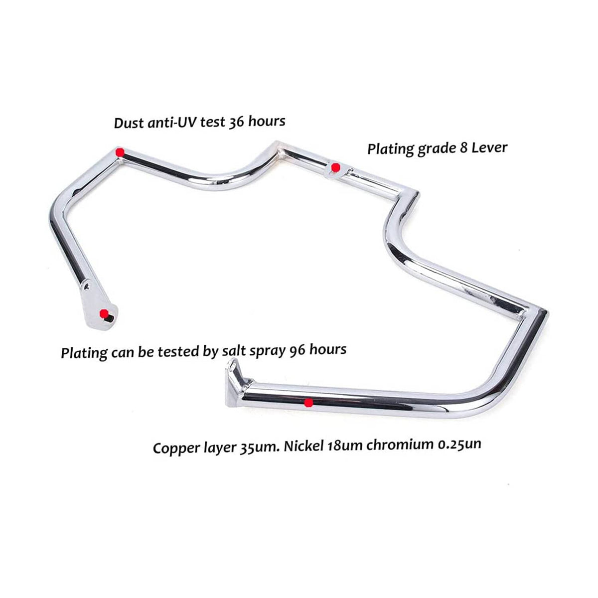 Solidspare Engine Guard Highway Crash Bar for 2000-2017 Harley Softail FLSTF FLSTC FLSTN