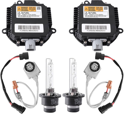 Solidspare Set Xenon Ballast Igniter HID D2S Bulb Kits For 2007-15 Infiniti G35 G37 Q40 Q50