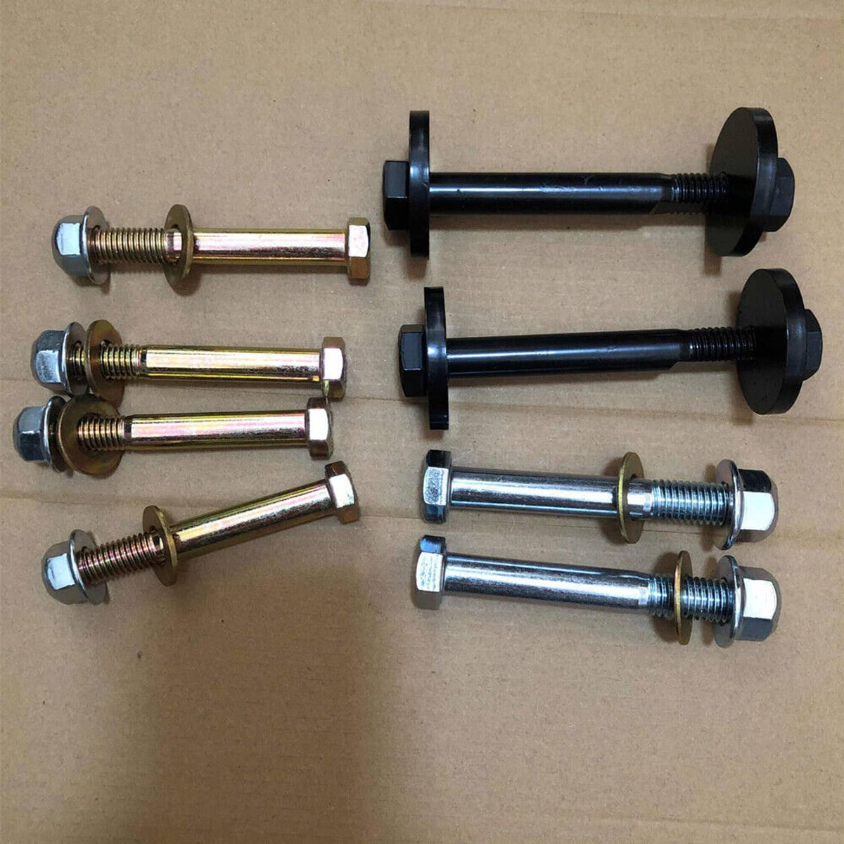 Solidspare 4x4 Complete Front Control Arms Cam Bolts & Hardware Kit for 2000-2002 Dodge Ram