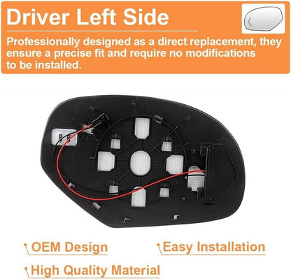 Solidspare Mirror Glass Heated Signal Driver For Cadillac Chevrolet Tahoe GMC 2007-2013