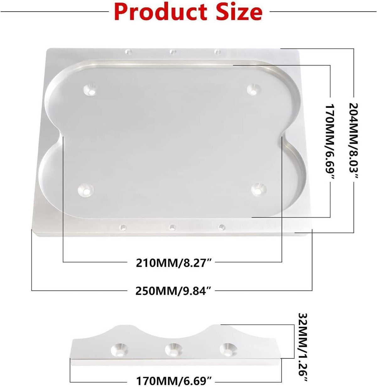 Solidspare For Optima 34/78 Battery Mounting Tray Kit Hold Down Tray Bracket Relocation