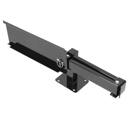 Solidspare Universal  Powder Coated Black Bumper-Mounted Swing Arm Assembly For Grilling