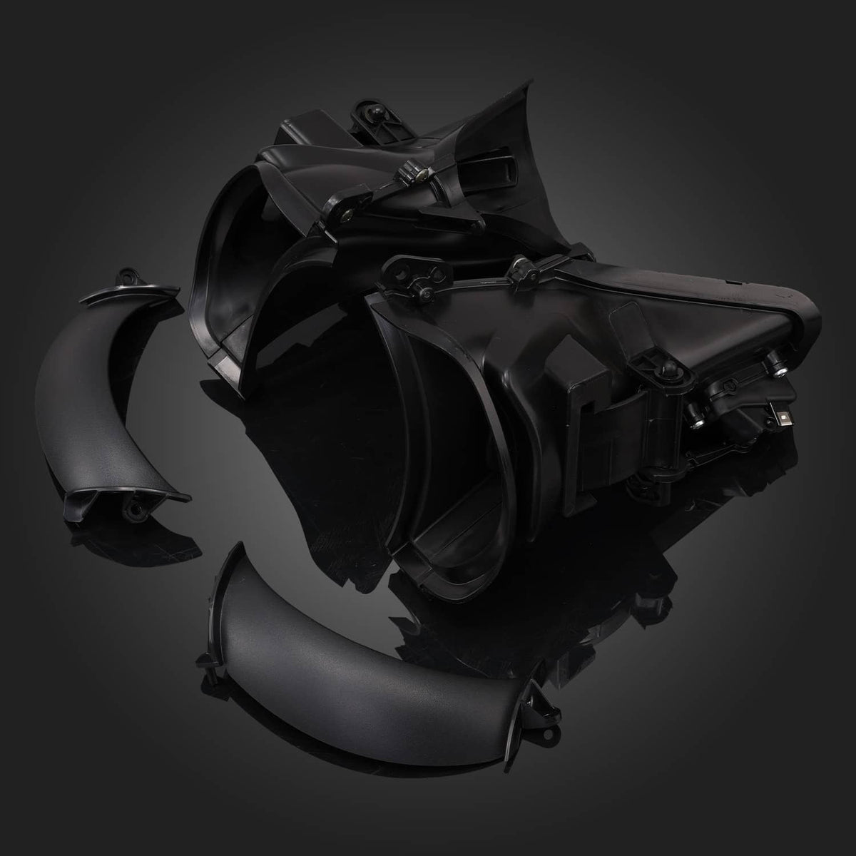 Solidspare 2Pcs Fairing Air Duct Fits For 2015-2023 Harley Touring Road Glide ABS Plastic