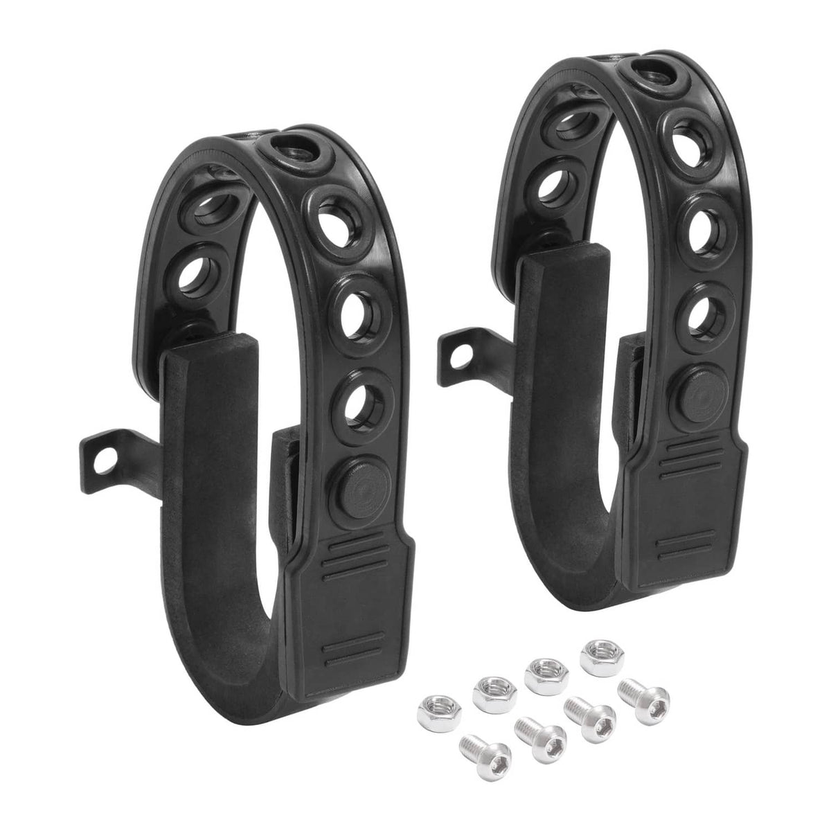 Solid Spare Powder Coated Rubber Gun Rack Straps 2 Pack For Seat Back MOLLE Panel Mounting