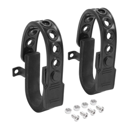 Solid Spare Powder Coated Rubber Gun Rack Straps 2 Pack For Seat Back MOLLE Panel Mounting