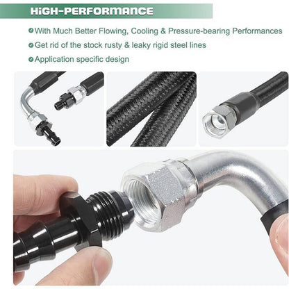 Solidspare 48RE Transmission Cooler Hose Line Fittings for 2003-07 Dodge Ram 5.9L 2500/3500