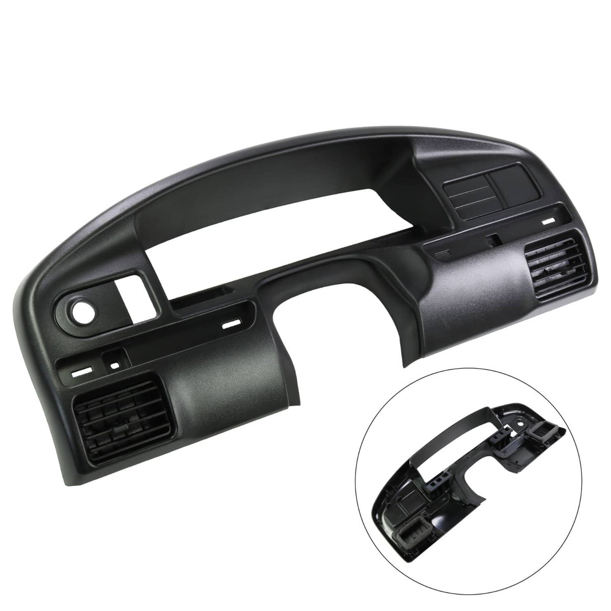 Solidspare Black Dash Instrument Cluster Panel Bezel For Ford F250 F350 Diesel 1994-1997