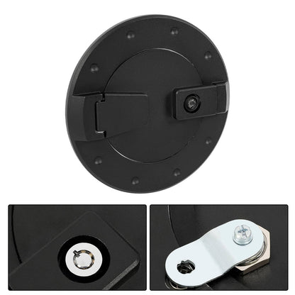 Solid Spare For Hummer H2 2003-2009 Locking Fuel Door Gas Tank Cap Cover ALUMINUM Black New