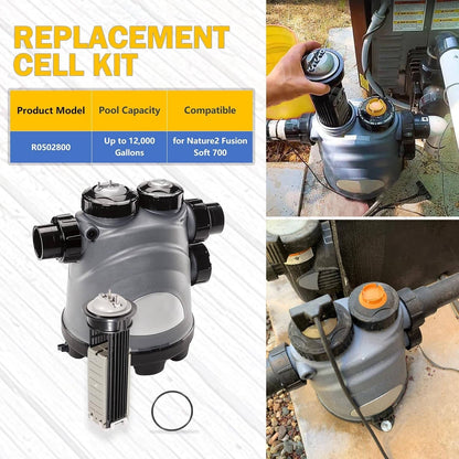 Solidspare for Zodiac R0502800 Nature2 Fusion Soft 700 Replacement Cell Kit for Pools Rings