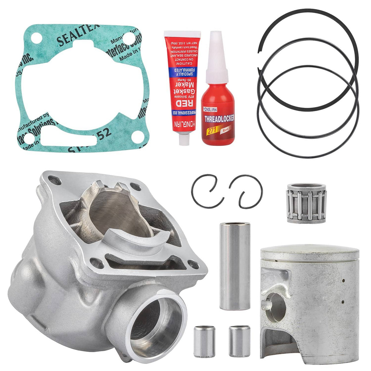 Solidspare Top End Rebuild Kit for Yamaha YZ80 1993-01& YZ85 2002-20 Cylinder Piston Gasket