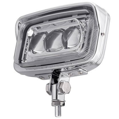 Solidspare Front Headlight Rectangle LED Lamp w/ Hi/Lo for Harley Honda Cafe Racer Custom