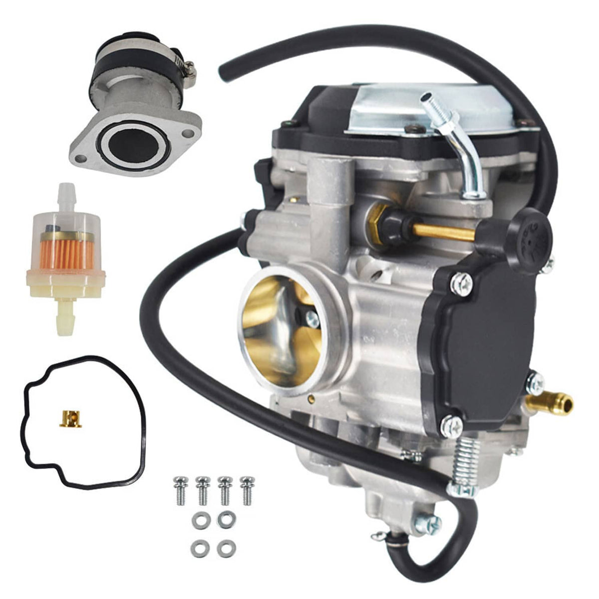 Solidspare Carburetor For Yamaha Bear Tracker 250 YFM250 Big Bear 350 YFM350 USA 1997-1999