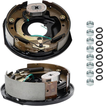 Solidspare 2Pcs 10" x 2-1/4" Electric Trailer Brake Assemblies for 3,500lbs, Left and Right