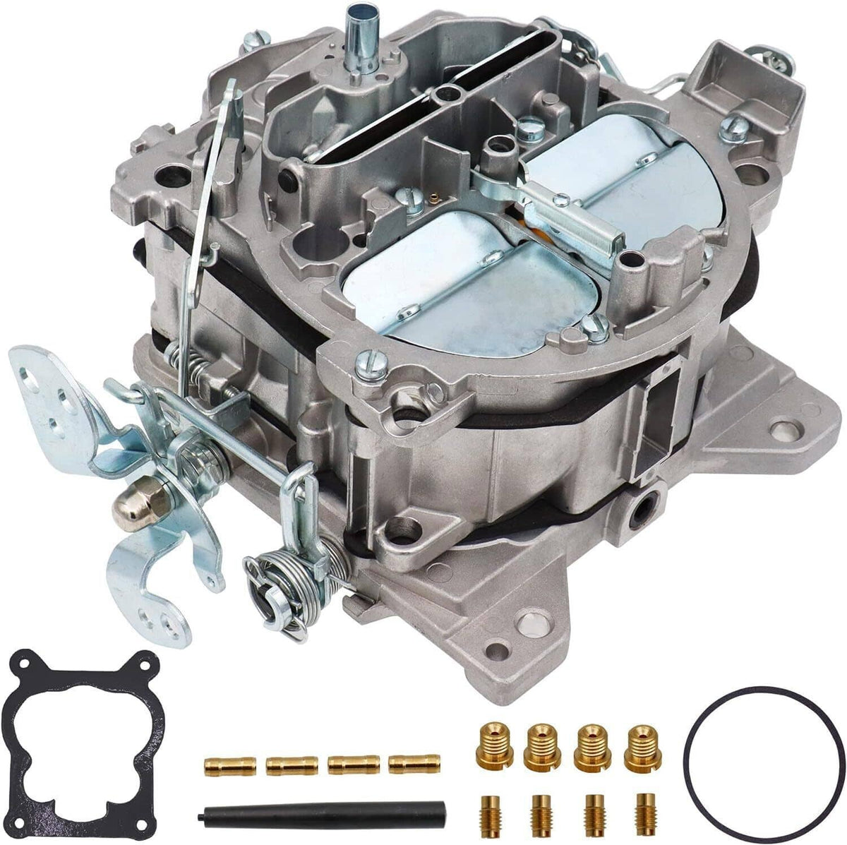 Solidspare 4 Barrel 4MV Rochester Quadrajet Carburetor For Chevy 327 350 427 454 750 CFM