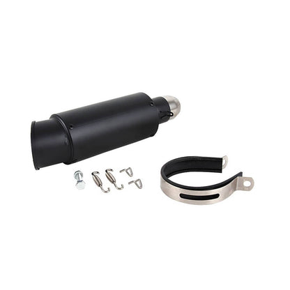 Solidspare Universal Exhaust Muffler Tail Pipe Slip on DB Killer Black Motorcycle Exhaust