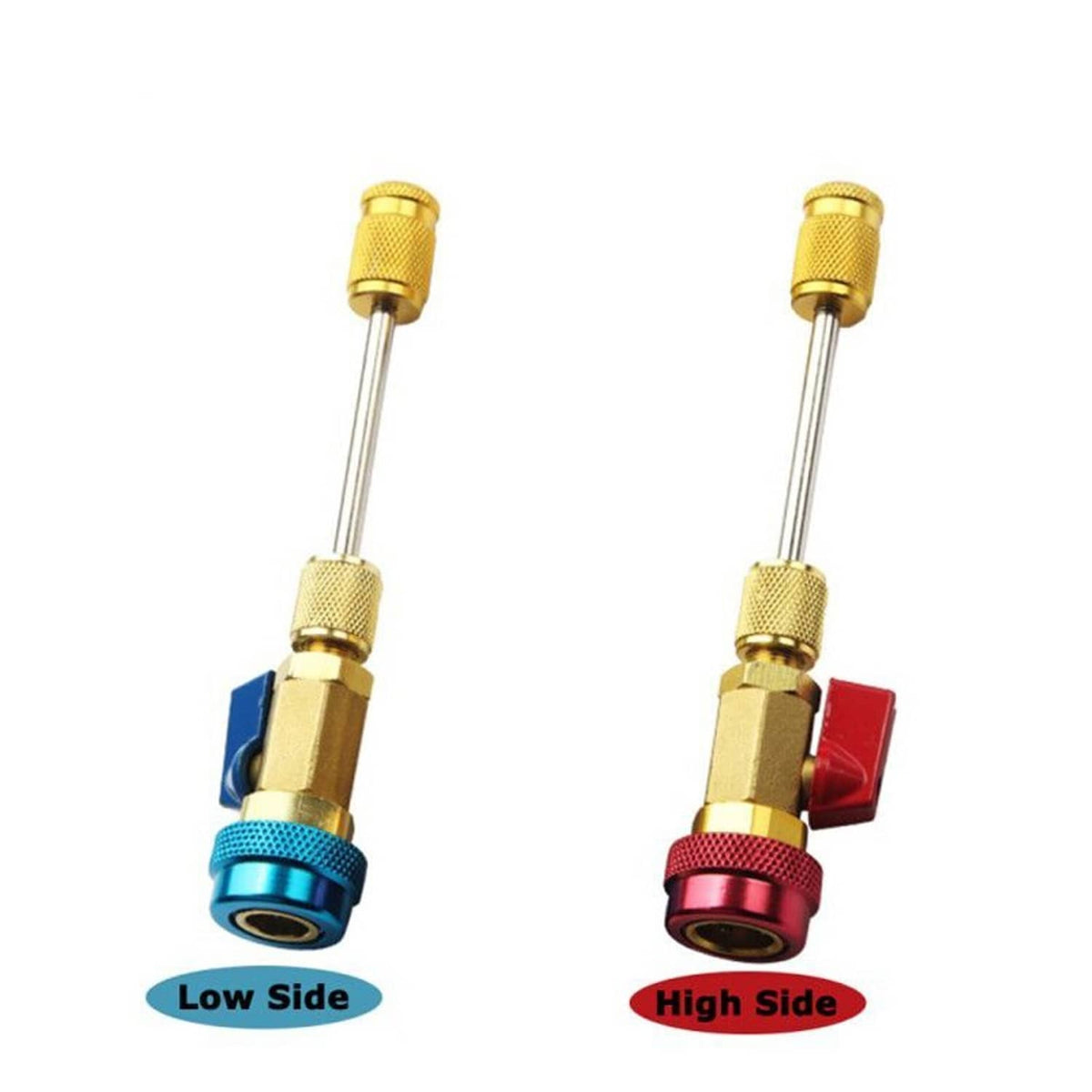 Solid Spare HVAC AC R134A R12 Valve Core High & Low Pressure Quick Remover Install Tool Set