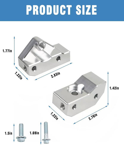 Solidspare Knock Sensor Relocation Bracket Kit For 1997-2007 GM Gen III LS V8 Engines LS1