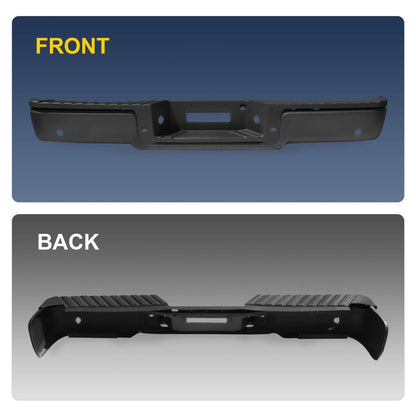 Solidspare Rear Bumper Assembly For Ford F150 2006 2007 2008 Black Step Bumper With Hole
