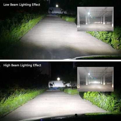 Solidspare 9005 9006 LED Headlights Kit Combo Bulbs 6500K High Low Beam Super White Bright