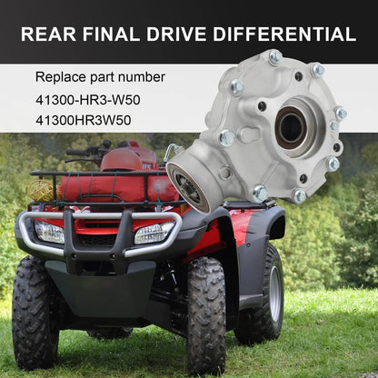Solidspare Rear Differential 41300-HR3-W50 For 2017-19 Honda TRX420 Rancher TRX500 Foreman